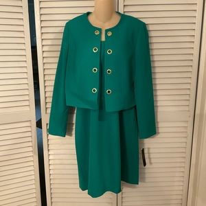 Tahari 2 piece dress and jacket. Size 10. New with tags. $49